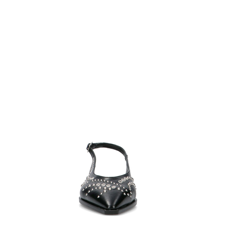REBECCA VAN DIK Slingback donna nera