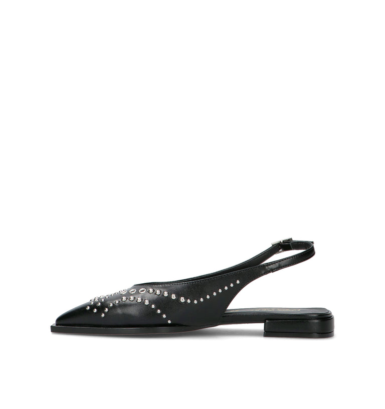 REBECCA VAN DIK Slingback donna nera