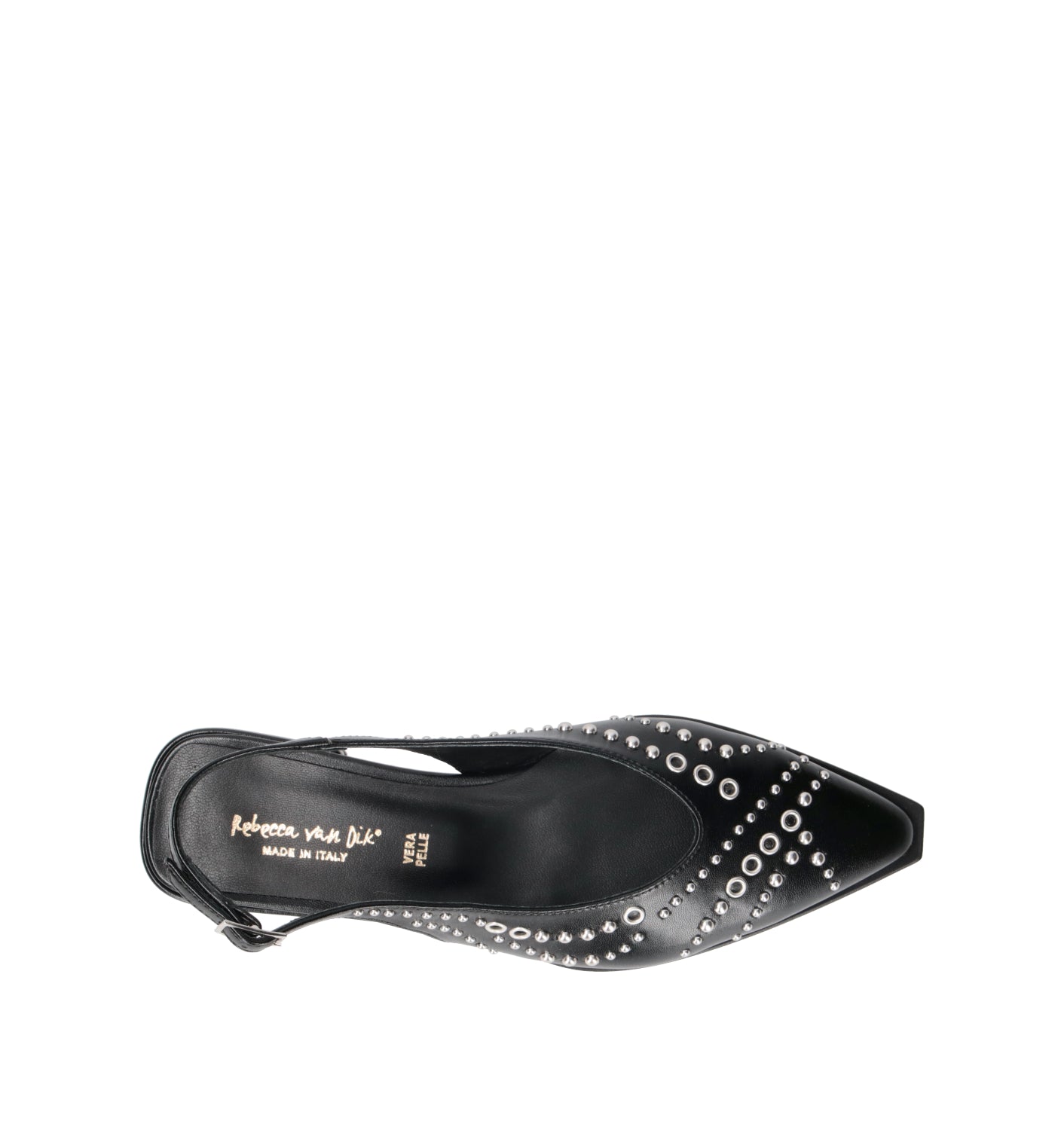 REBECCA VAN DIK Slingback donna nera