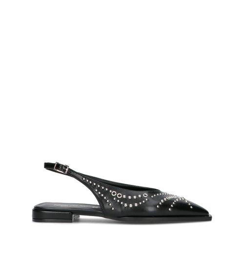REBECCA VAN DIK Slingback donna nera