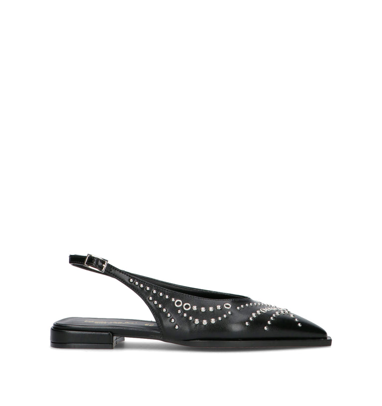 REBECCA VAN DIK Slingback donna nera
