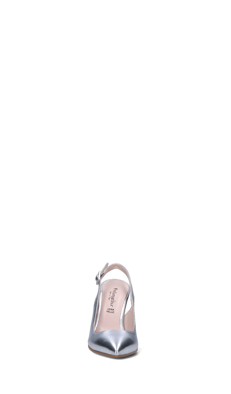 PERLAMARINA Slingback donna argento