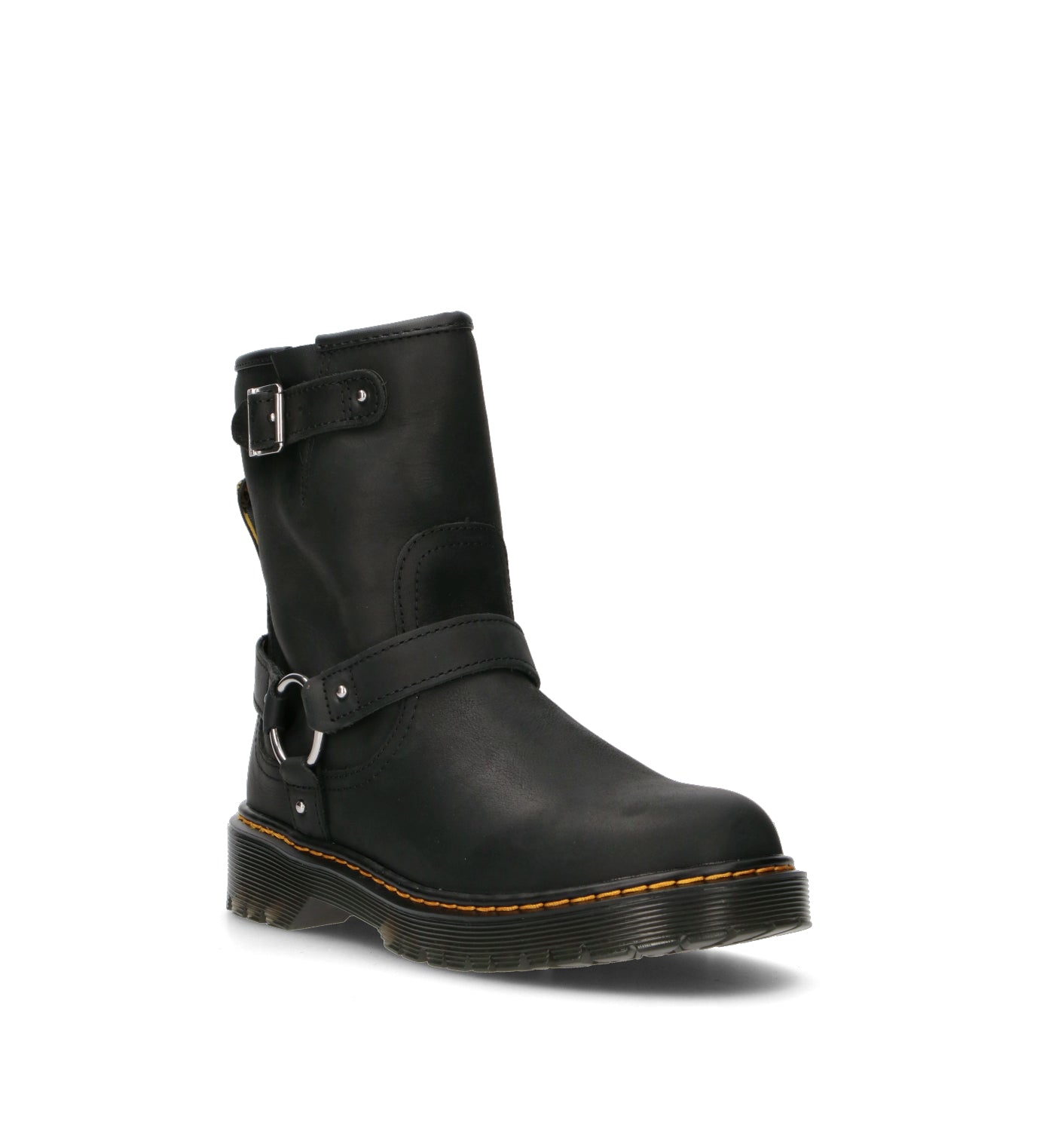 DR. MARTENS GENAYA Y Tronchetto ragazza nero in pelle
