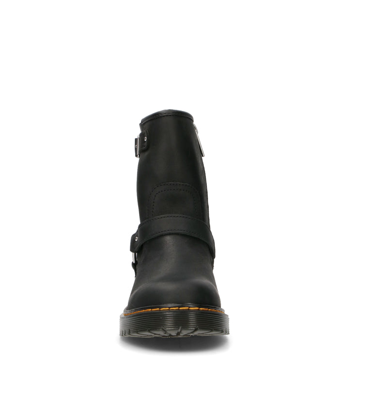 DR. MARTENS GENAYA Y Tronchetto ragazza nero in pelle