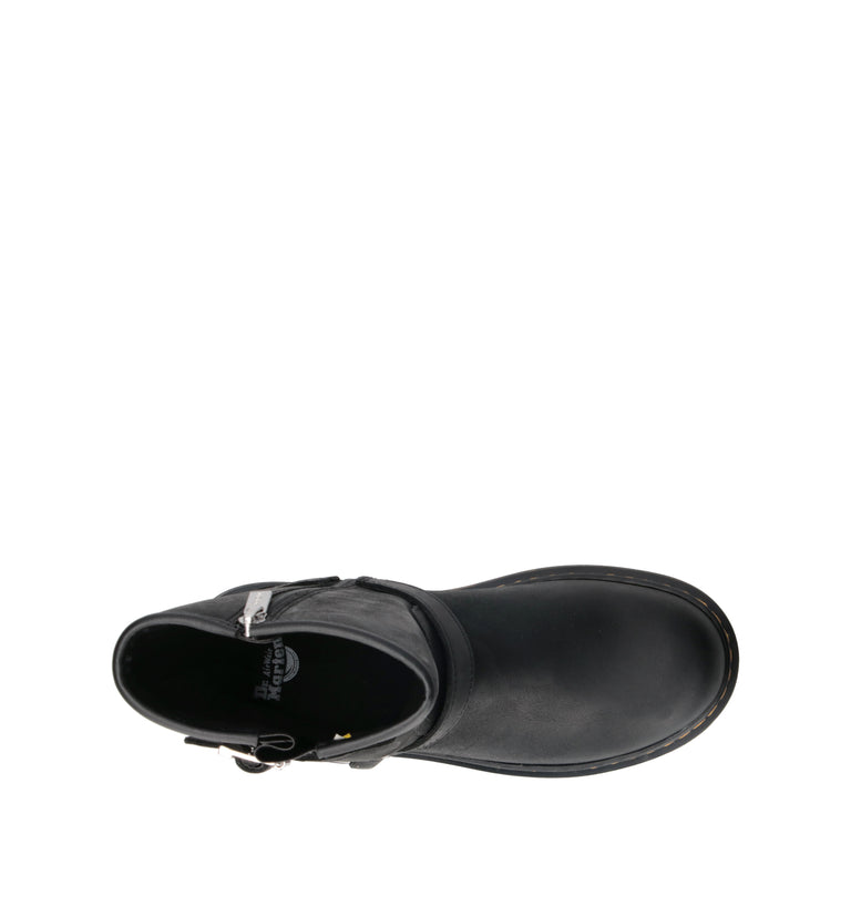 DR. MARTENS GENAYA Y Tronchetto ragazza nero in pelle