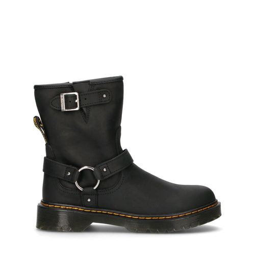 DR. MARTENS GENAYA Y Tronchetto ragazza nero in pelle