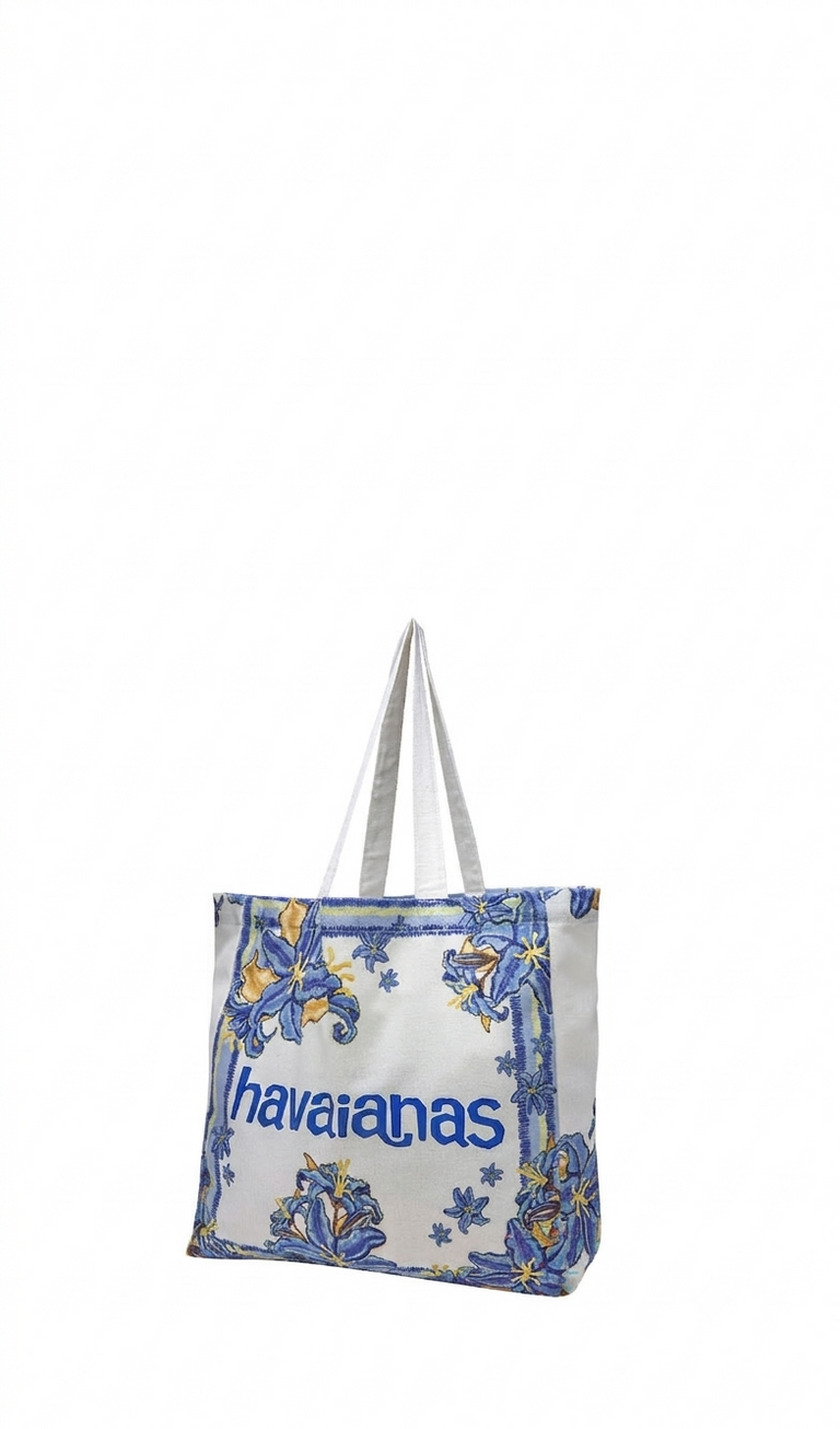 HAVAIANAS Borsa spiaggia bianca fantasia