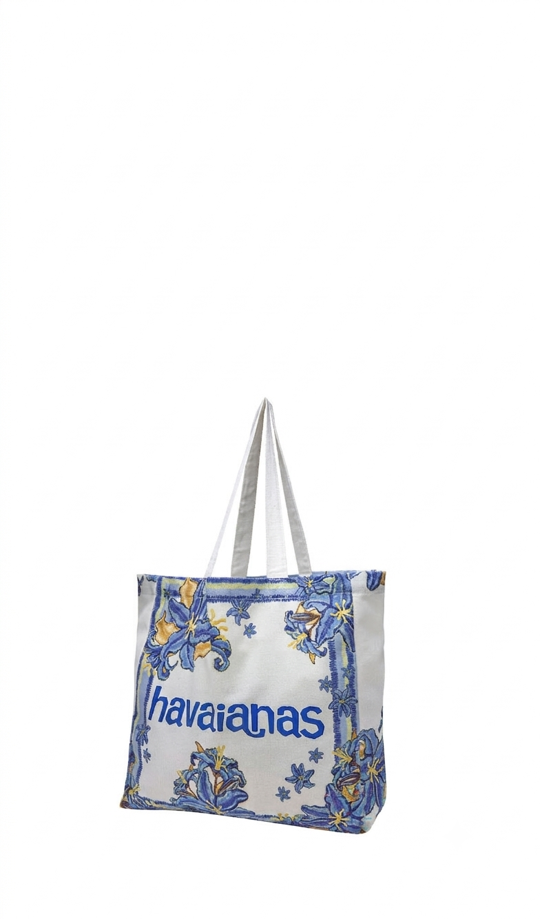 HAVAIANAS Borsa spiaggia bianca fantasia