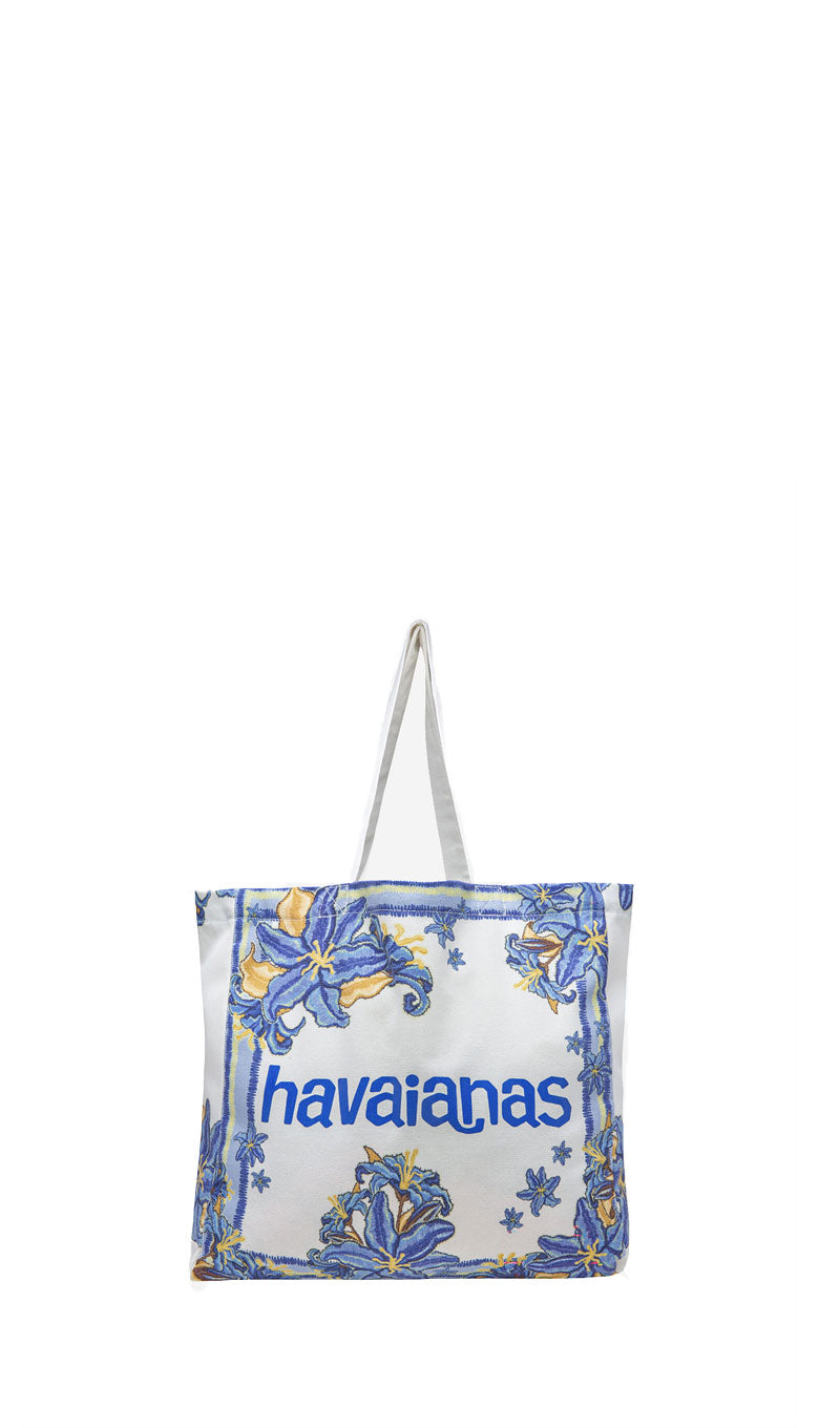 HAVAIANAS Borsa spiaggia bianca fantasia