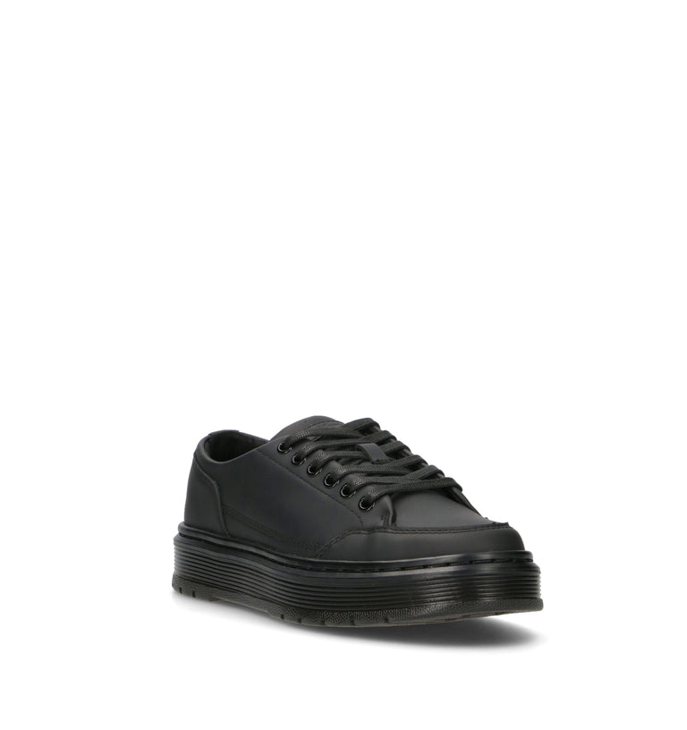 DR. MARTENS BROOKLINE 6 EYE Sneaker donna nera in pelle