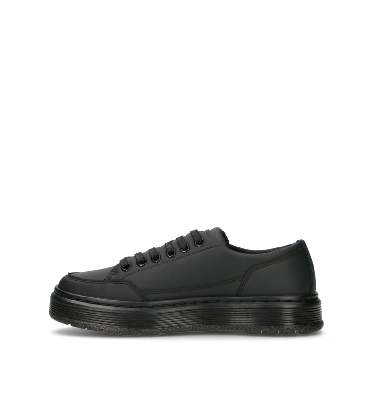 DR. MARTENS BROOKLINE 6 EYE Sneaker donna nera in pelle