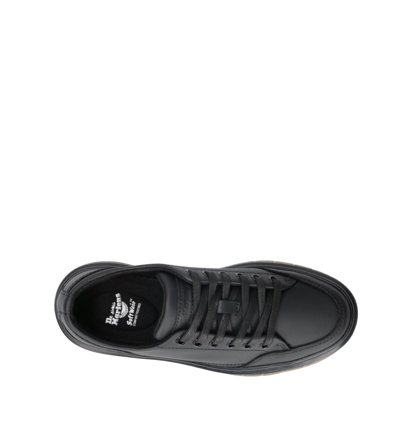 DR. MARTENS BROOKLINE 6 EYE Sneaker donna nera in pelle