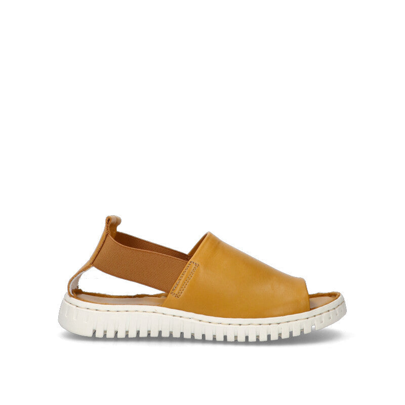 VARIOPINTO Sandalo donna giallo in pelle