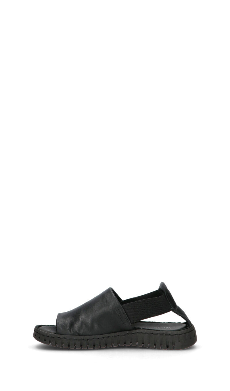 VARIOPINTO Sandalo donna nero in pelle