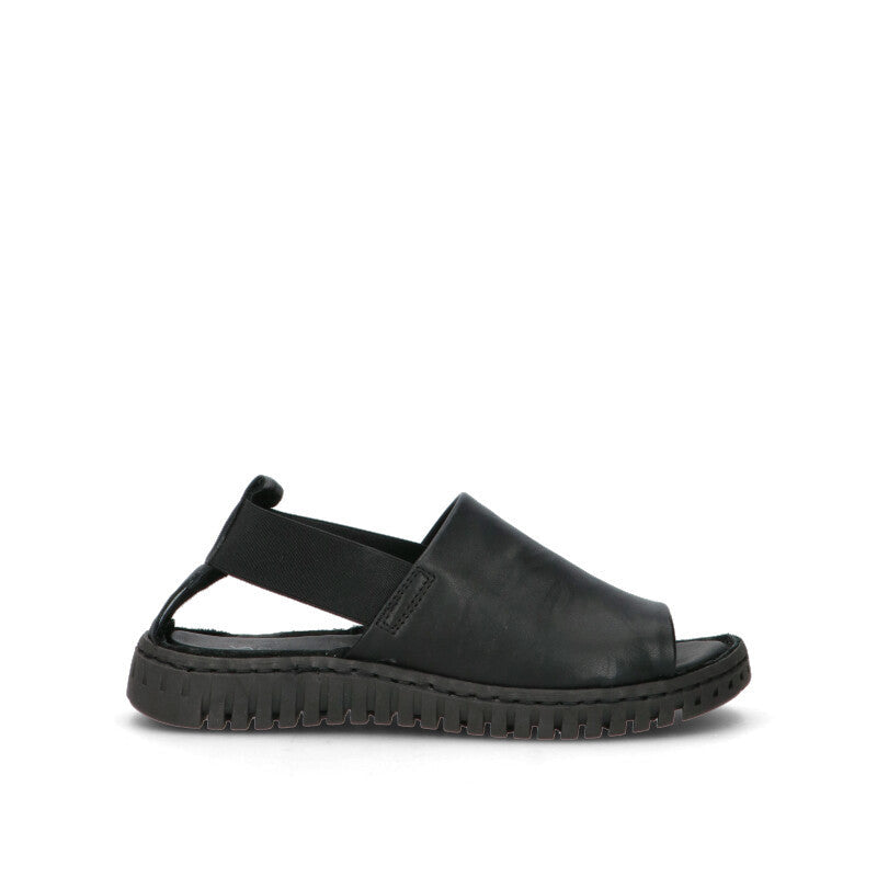 VARIOPINTO Sandalo donna nero in pelle