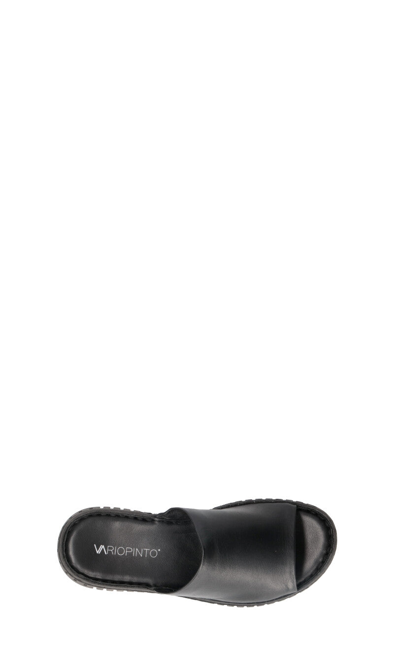 VARIOPINTO Ciabatta donna nera in pelle