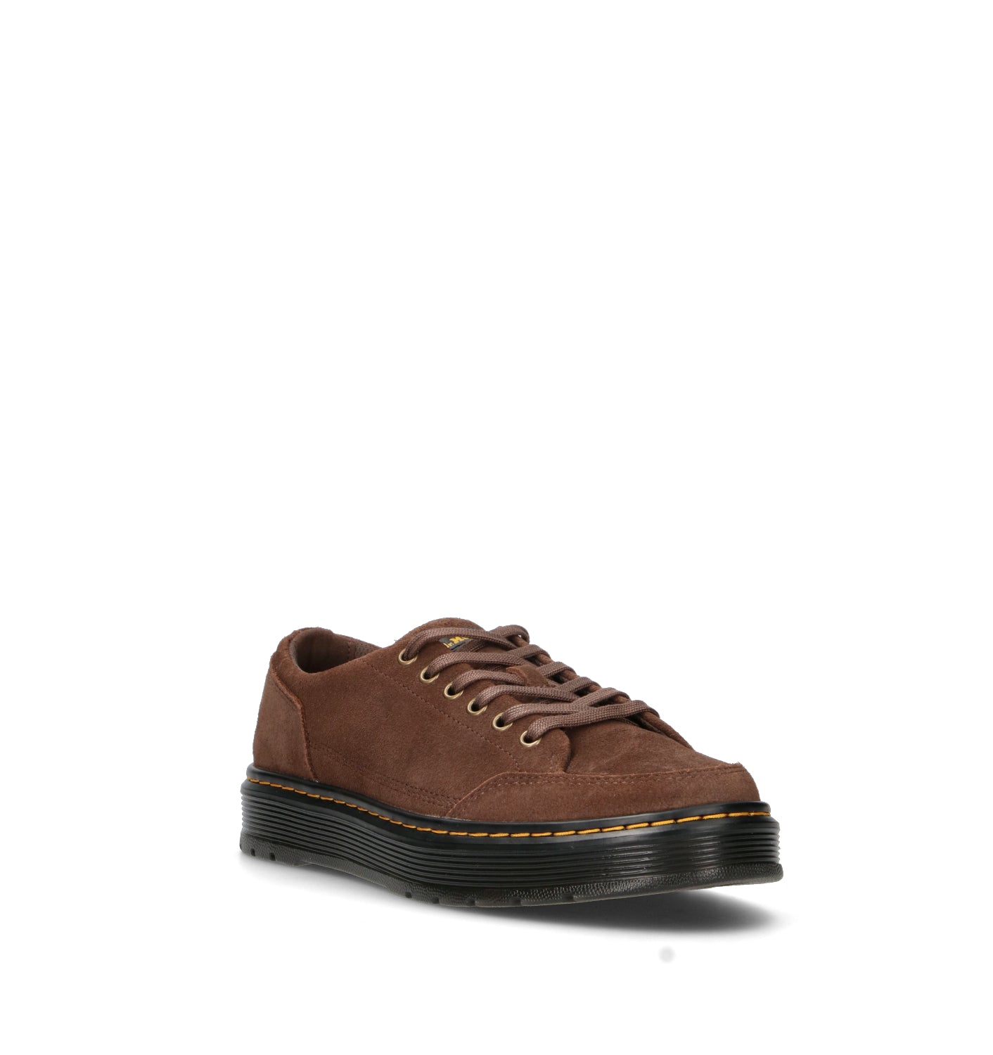 DR. MARTENS BROOKLINE 6 EYE Sneaker uomo marrone in suede