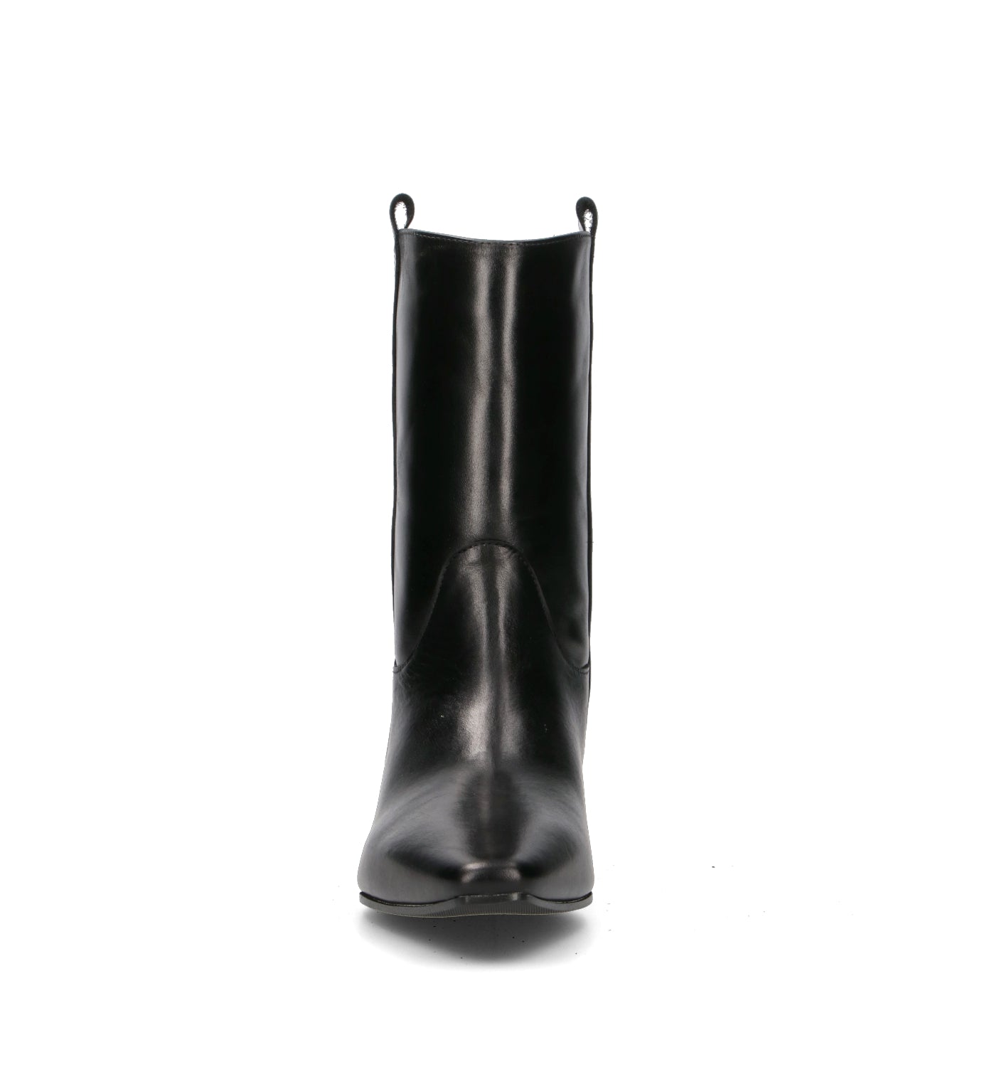 LARA MAY Tronchetto donna nero in pelle