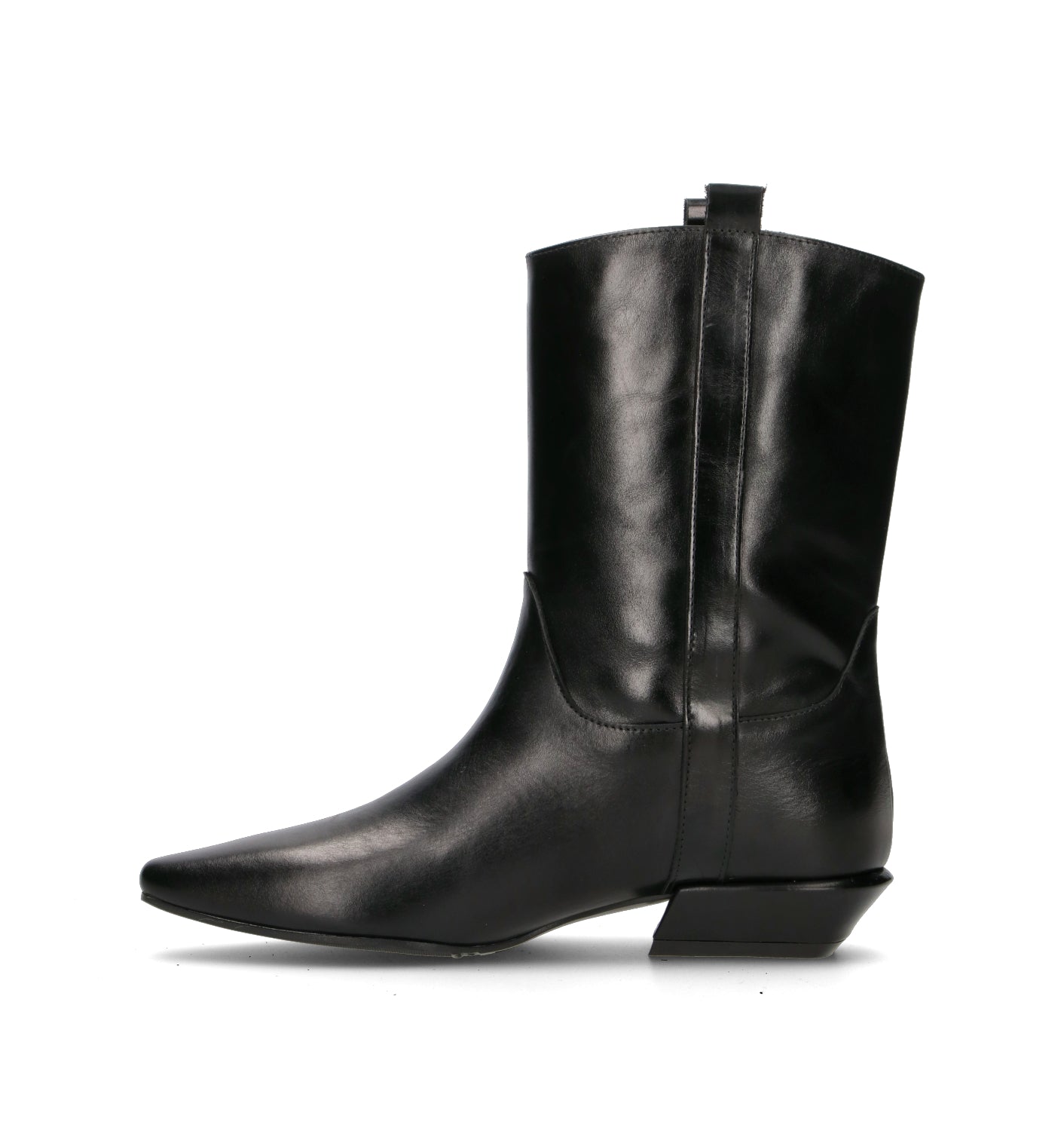LARA MAY Tronchetto donna nero in pelle
