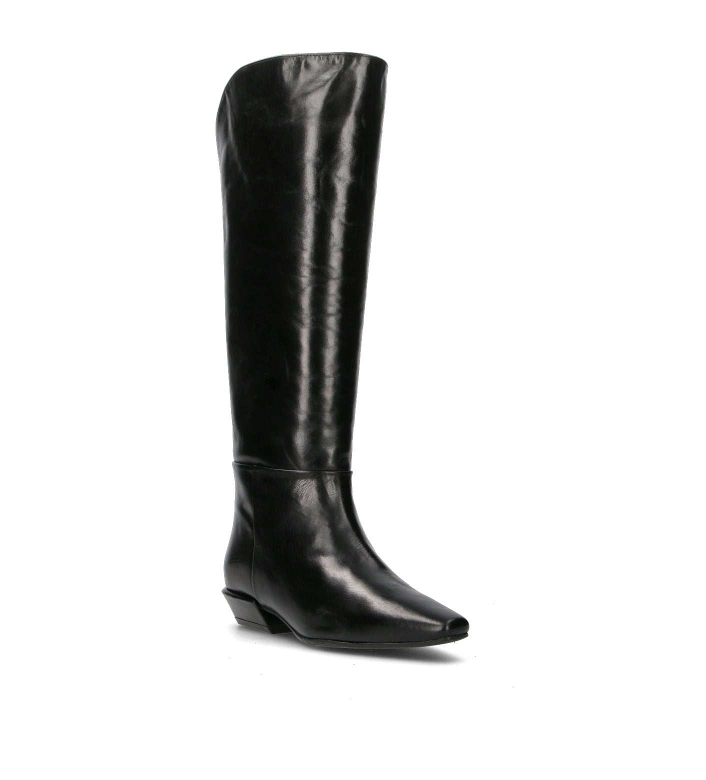 LARA MAY Stivale donna nero in pelle