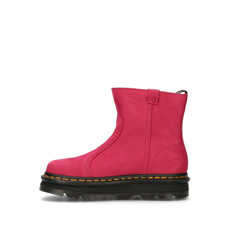 DR. MARTENS ZEBZAG RIGGER Tronchetto donna fucsia in nabuk