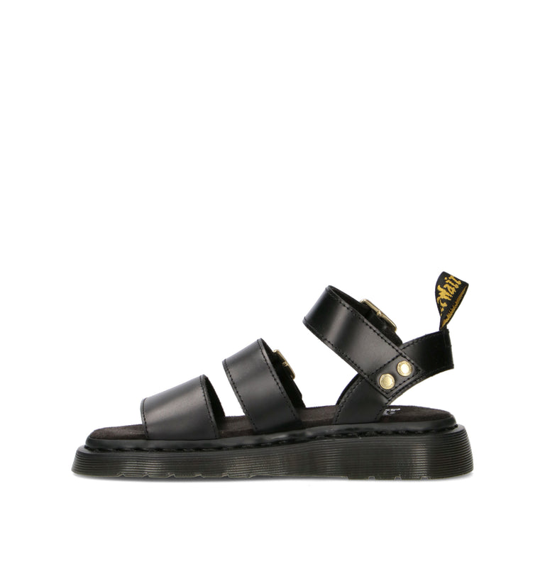 DR. MARTENS GRYPHON Sandalo donna nero in pelle