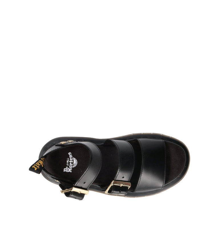 DR. MARTENS GRYPHON Sandalo donna nero in pelle