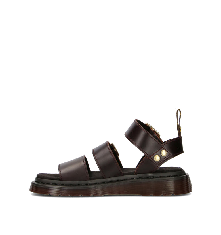 DR. MARTENS Sandalo donna marrone in pelle