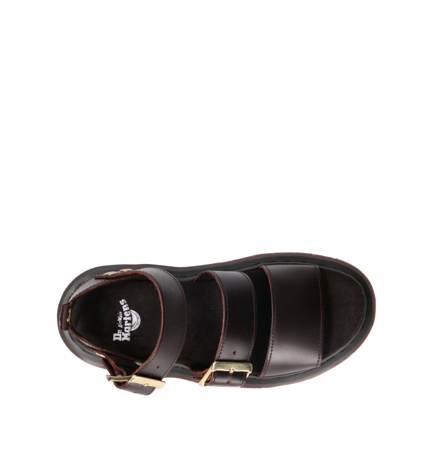 DR. MARTENS Sandalo donna marrone in pelle