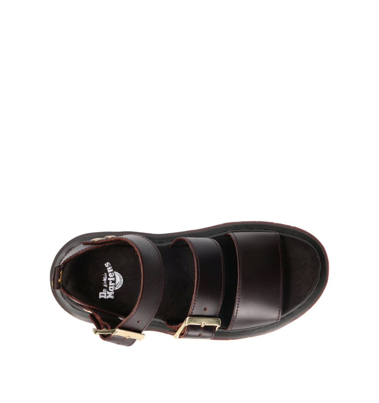 DR. MARTENS Sandalo donna marrone in pelle