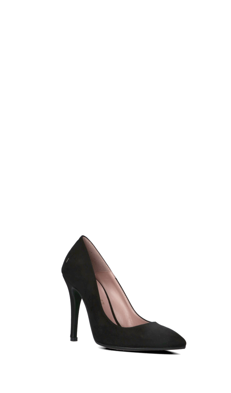PERLAMARINA Décolleté donna nero in suede