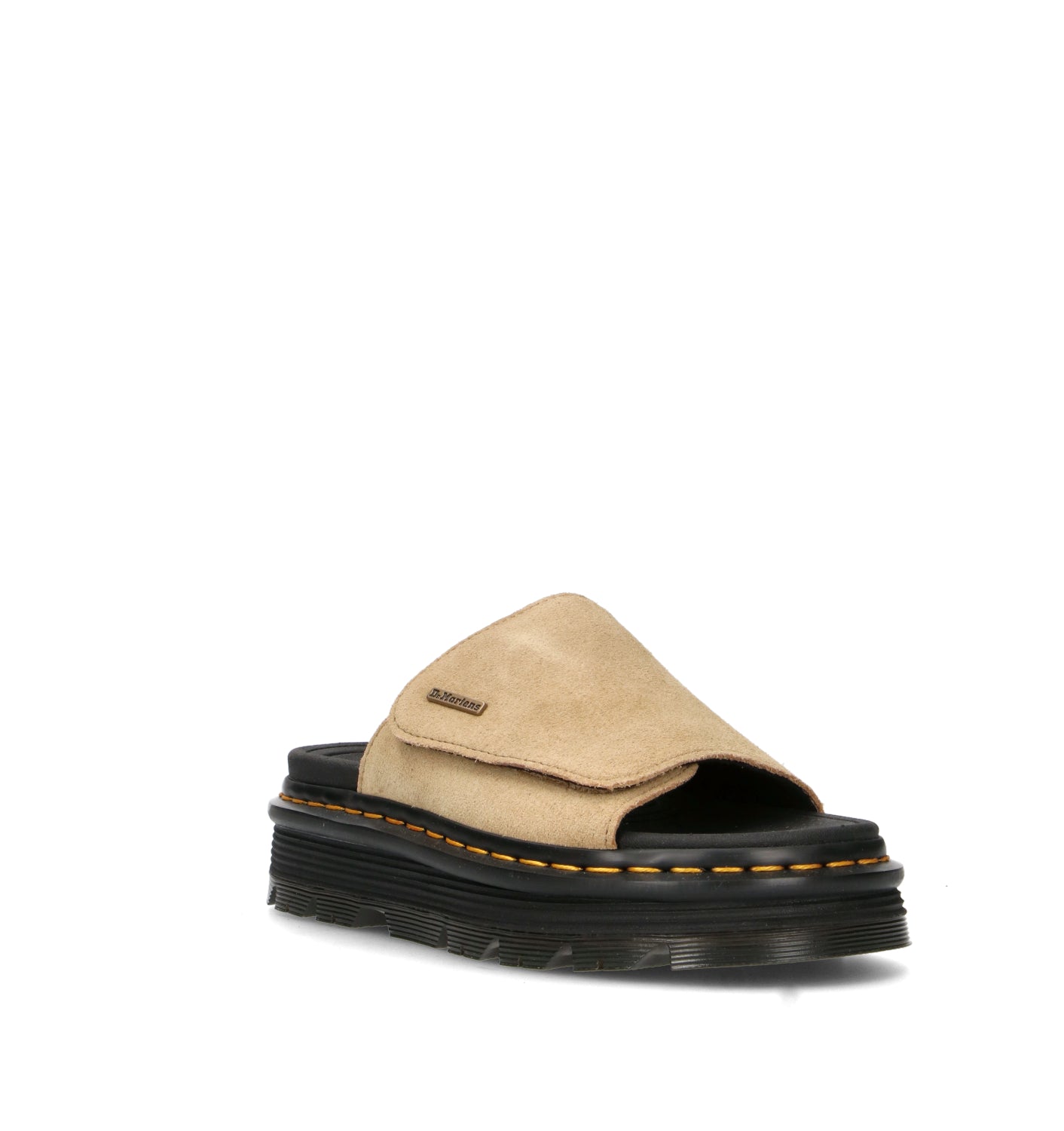 DR. MARTENS ZEBZAG SLIDE Ciabatta donna beige in suede