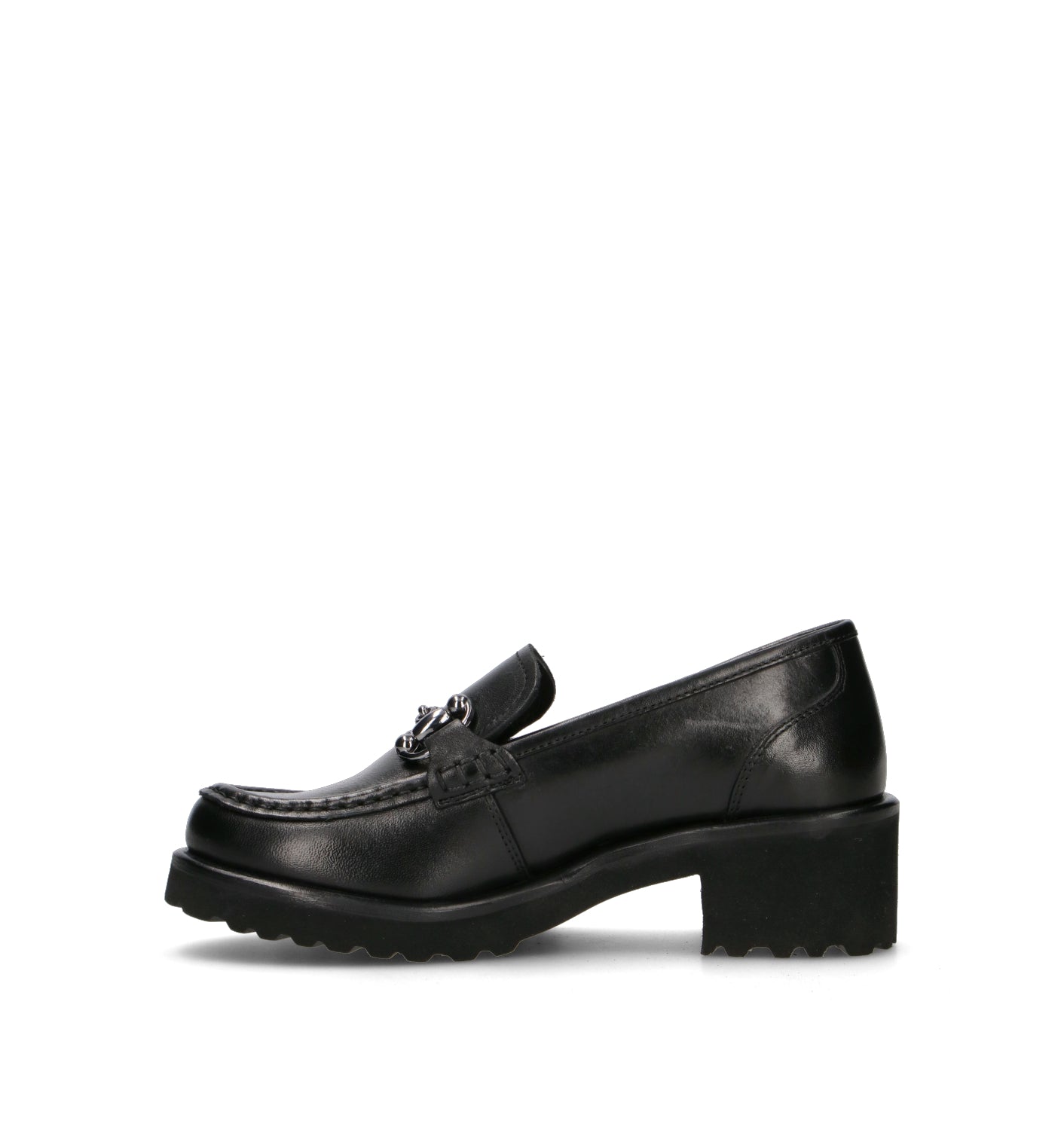 VALLEVERDE Mocassino donna nero in pelle