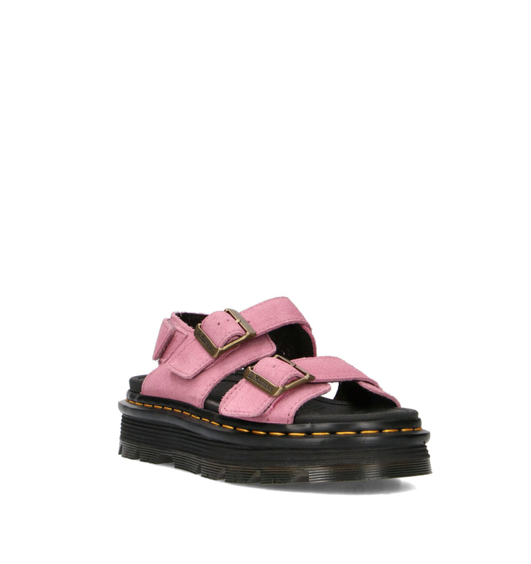 DR. MARTENS ZEBZAG SANDAL Sandalo donna rosa in suede