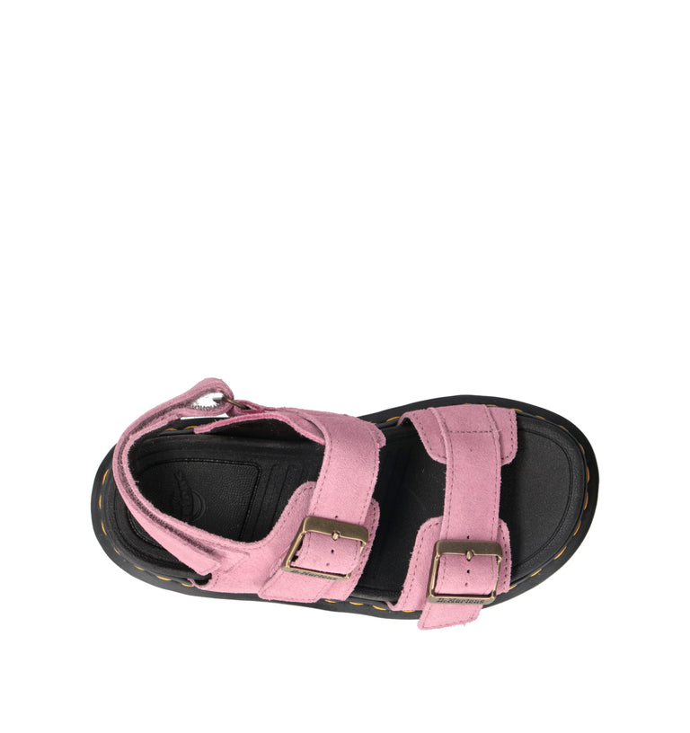 DR. MARTENS ZEBZAG SANDAL Sandalo donna rosa in suede