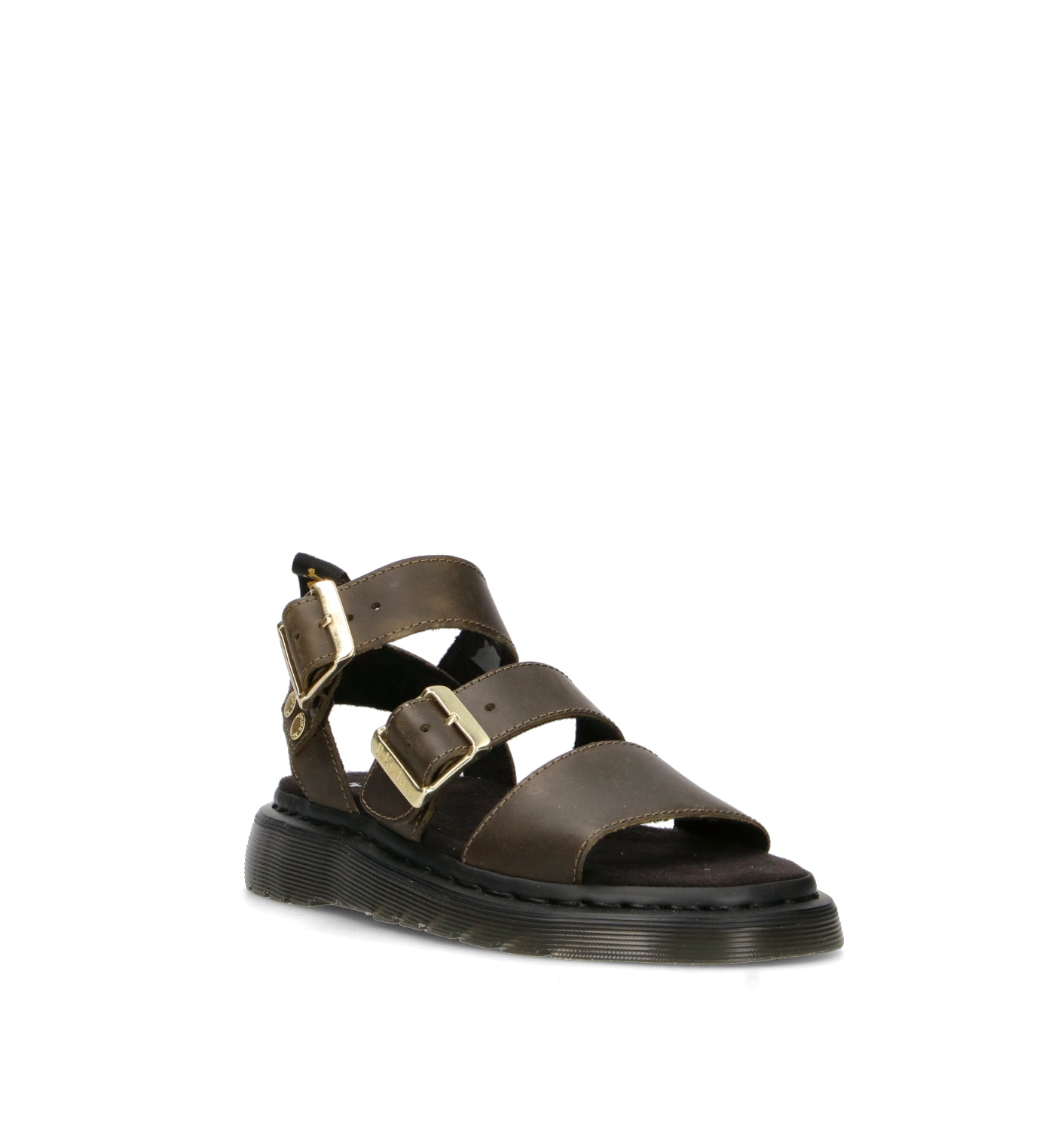 DR. MARTENS GRYPHON Sandalo donna oliva in pelle