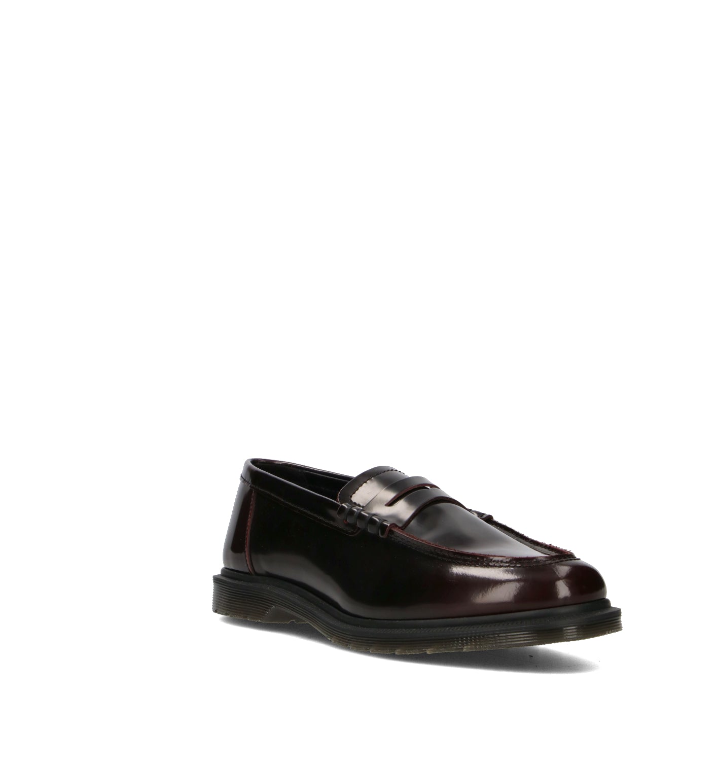 DR. MARTENS Mocassino uomo bordeaux in pelle