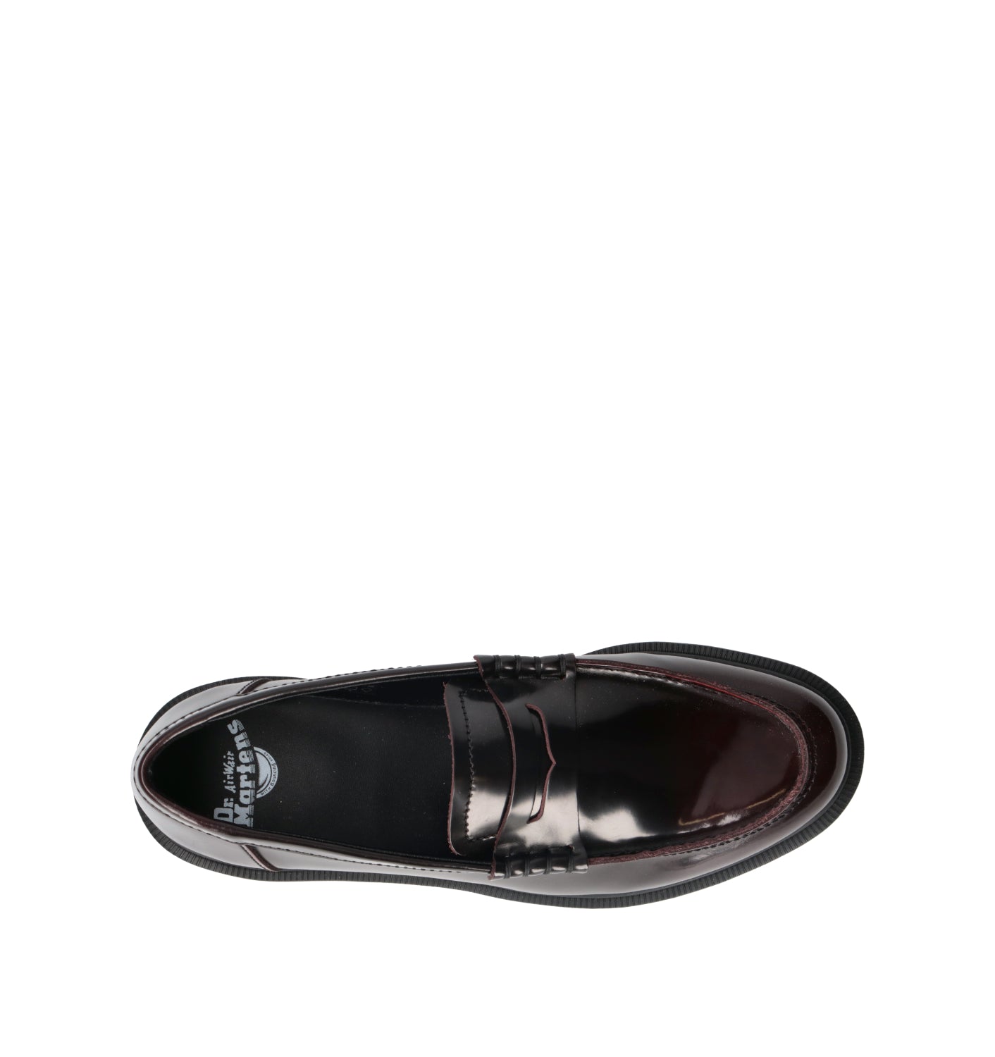 DR. MARTENS Mocassino uomo bordeaux in pelle