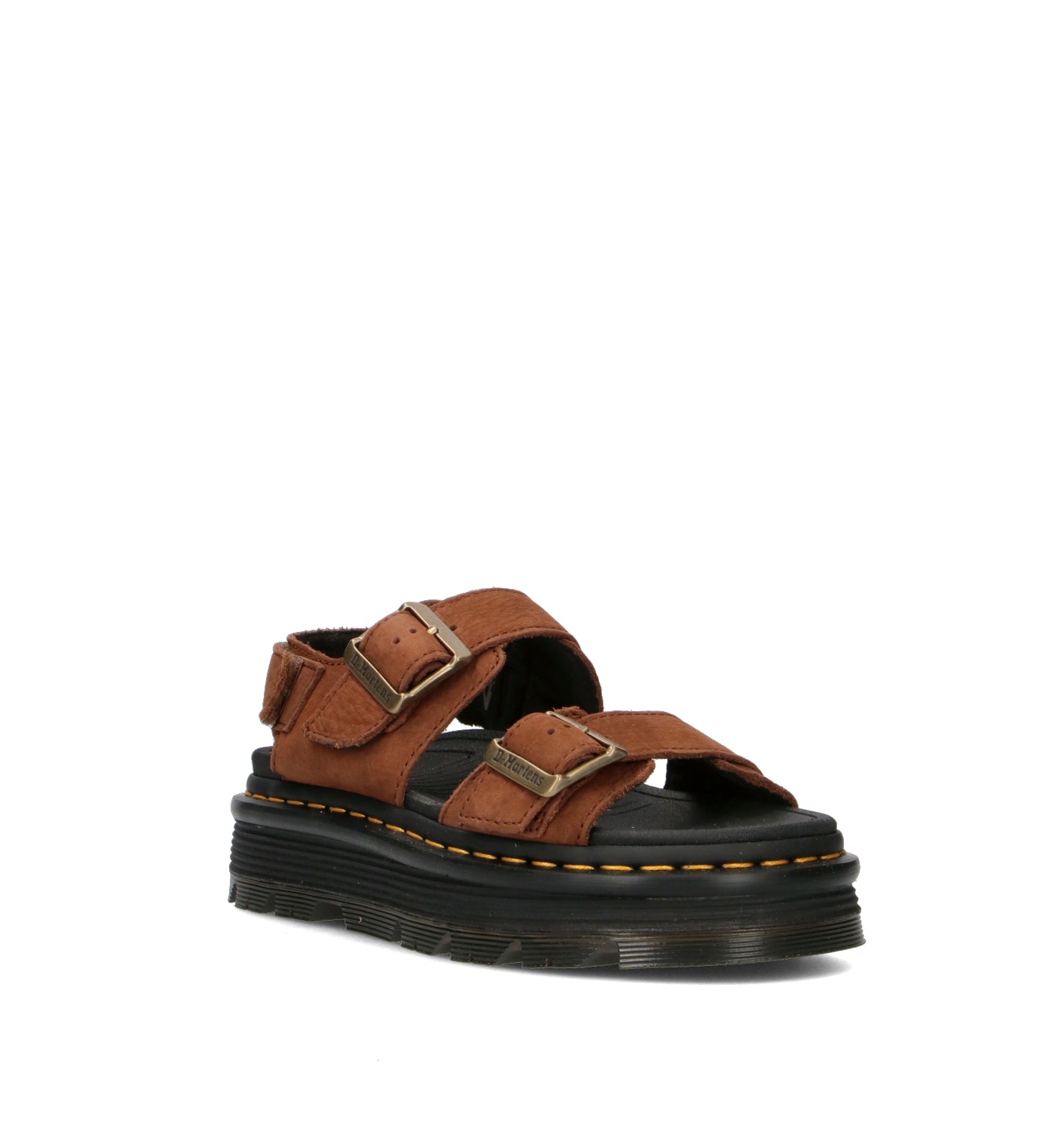 DR. MARTENS Sandalo donna marrone in pelle