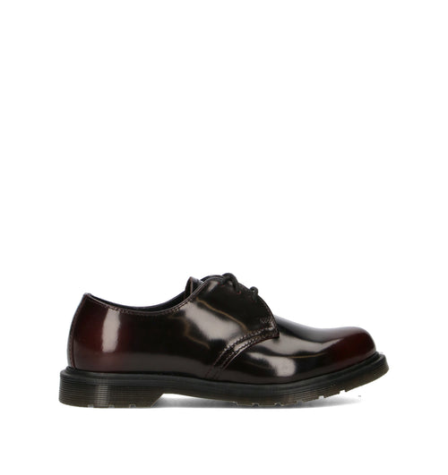 DR. MARTENS Stringata donna bordeaux in pelle