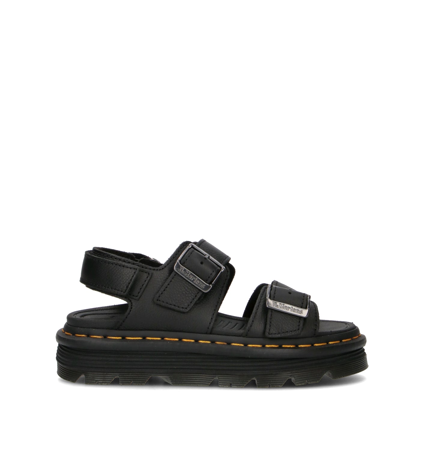 DR. MARTENS ZEBZAG Sandalo donna nero in pelle