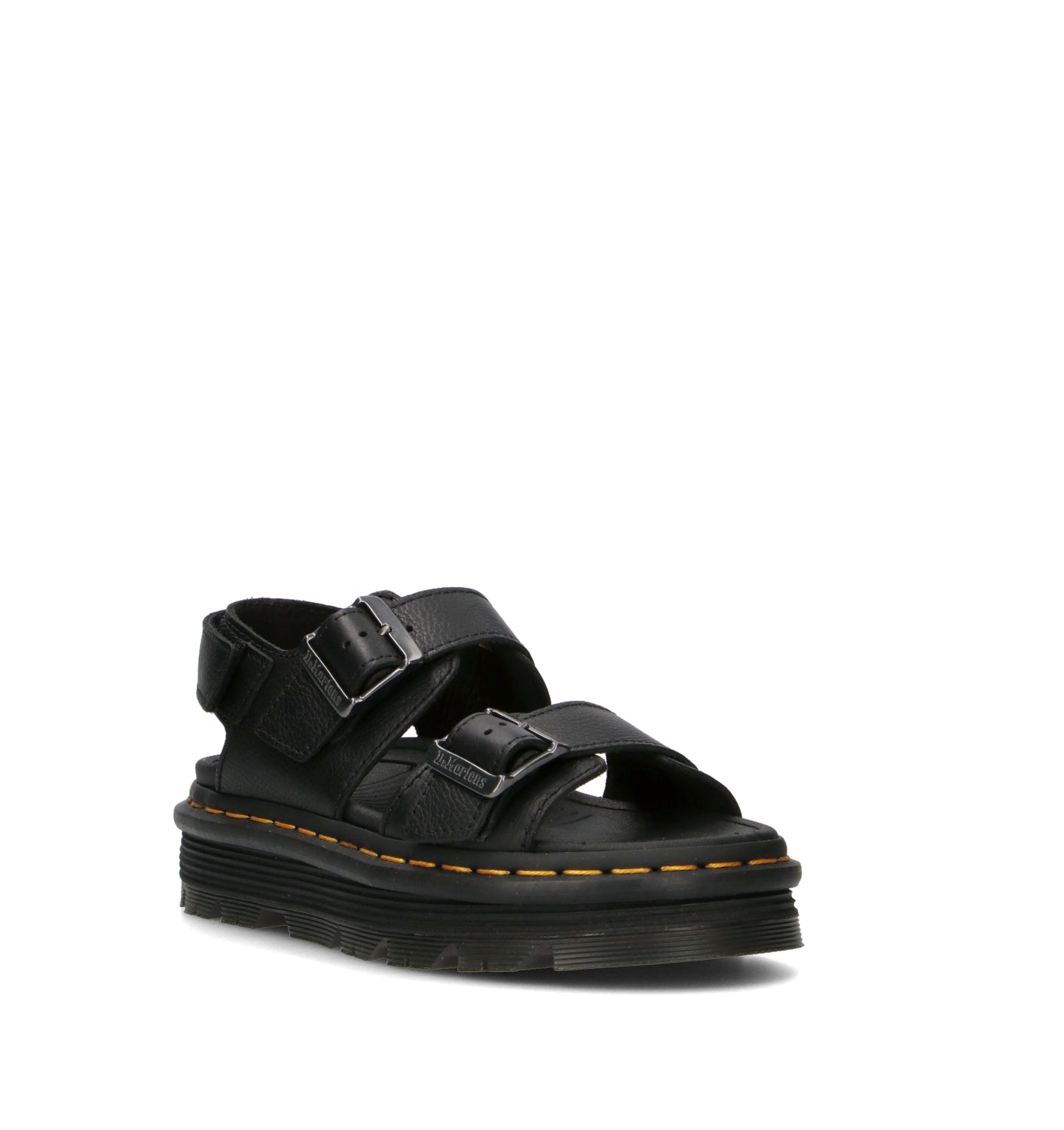DR. MARTENS ZEBZAG Sandalo donna nero in pelle