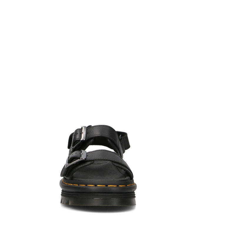 DR. MARTENS ZEBZAG Sandalo donna nero in pelle