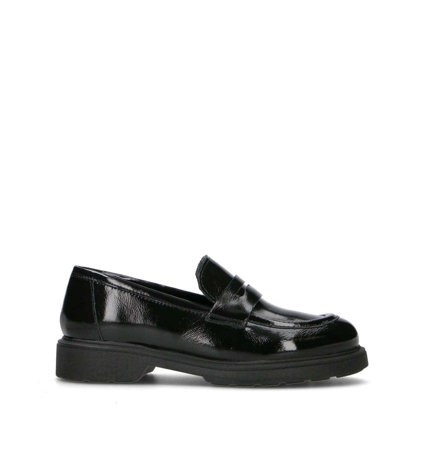 ROSA E ROSA Mocassino donna nero in pelle