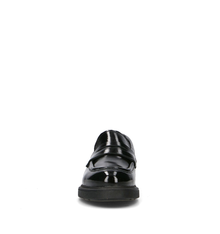 ROSA E ROSA Mocassino donna nero in pelle