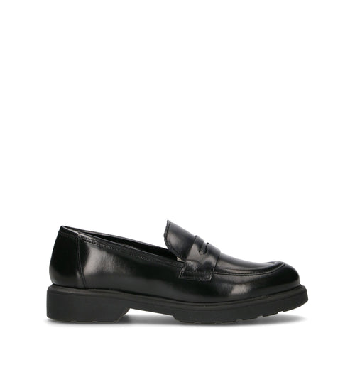 VARIOPINTO Mocassino donna nero in pelle