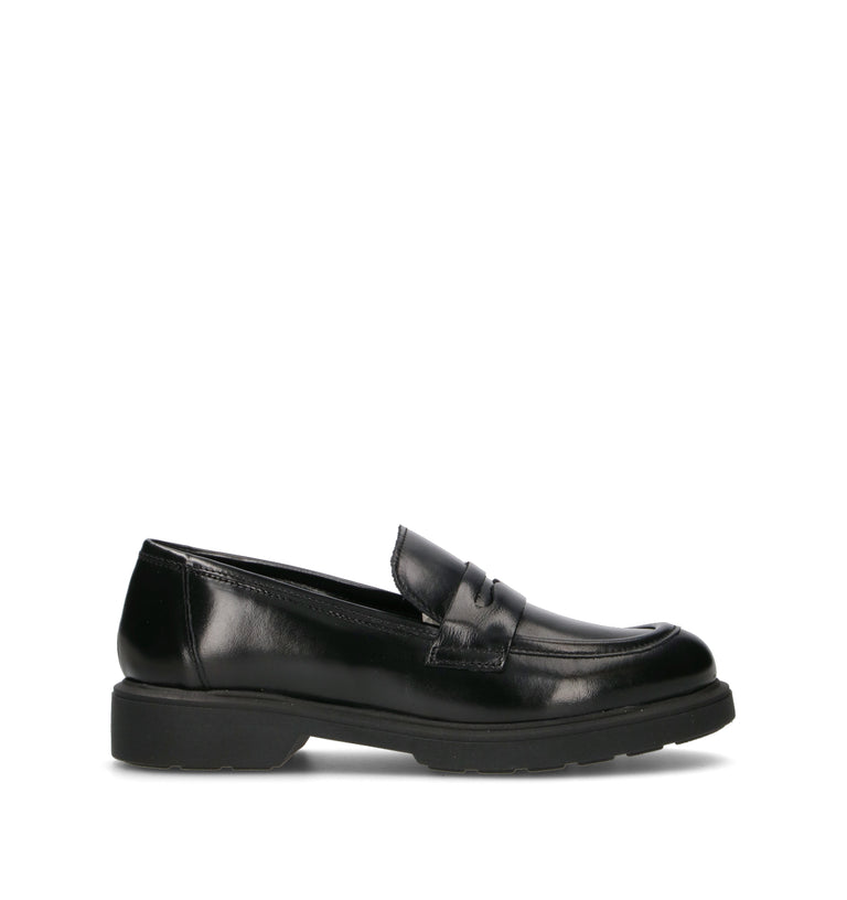 VARIOPINTO Mocassino donna nero in pelle