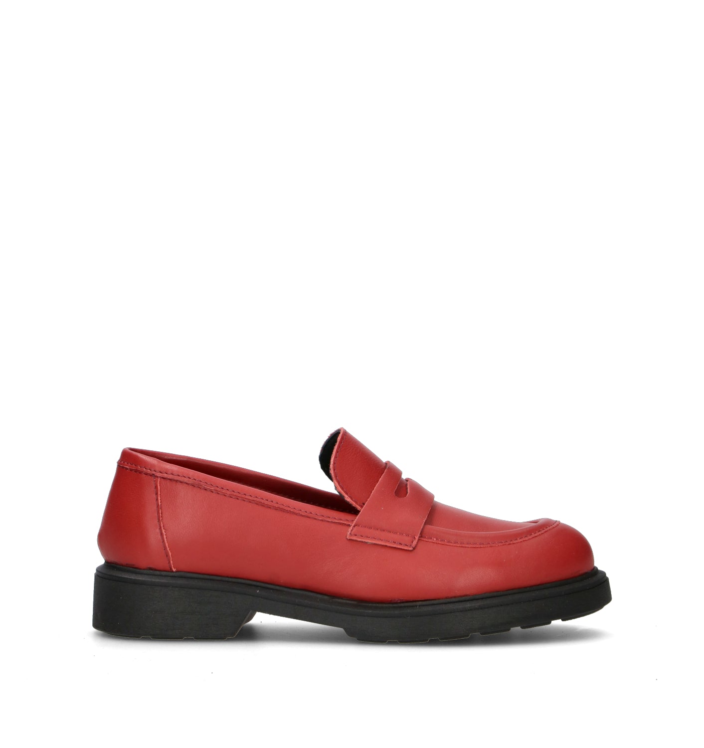 ROSA E ROSA Mocassino donna rosso in pelle