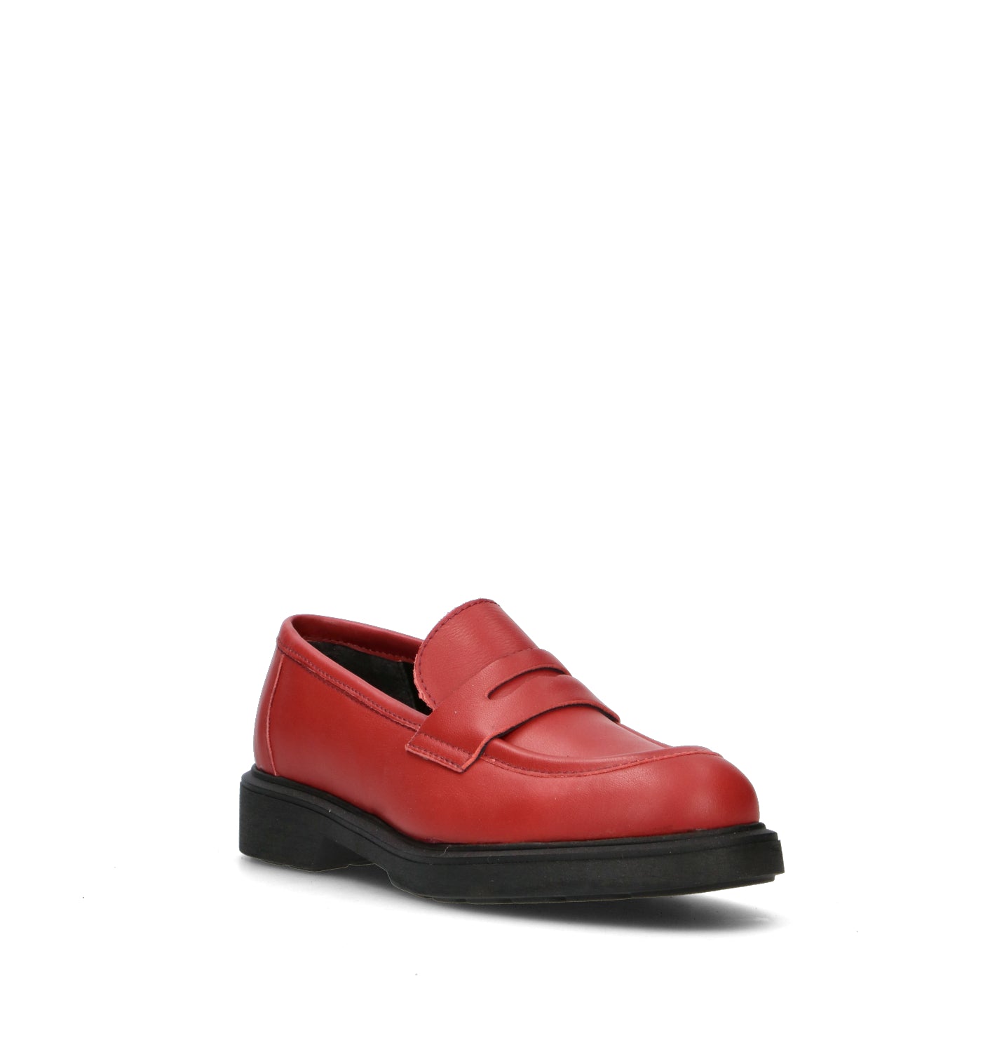 ROSA E ROSA Mocassino donna rosso in pelle