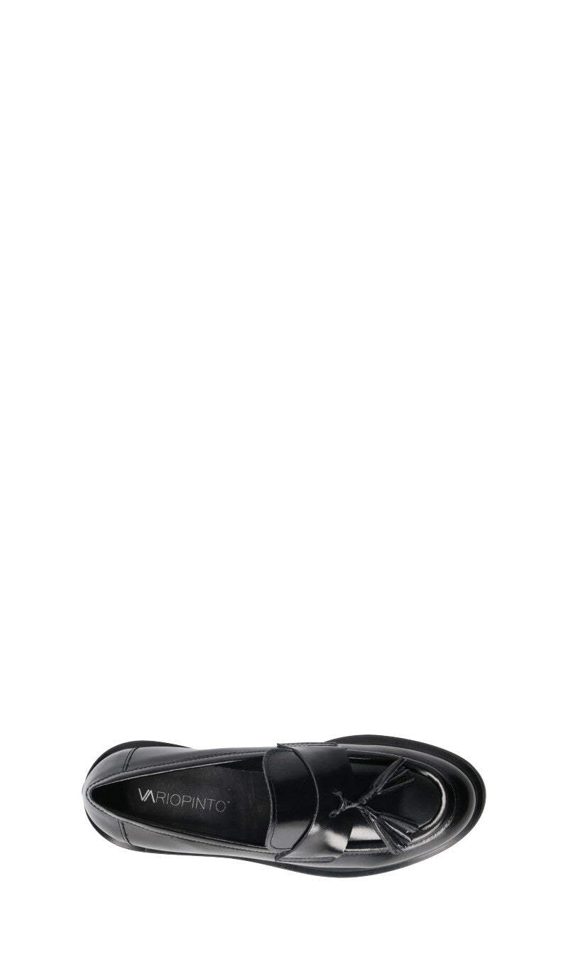 VARIOPINTO Mocassino donna nero in pelle